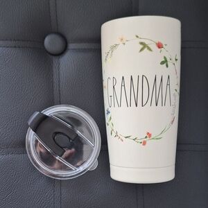 Rae Dunn Black and Ivory Tumbler